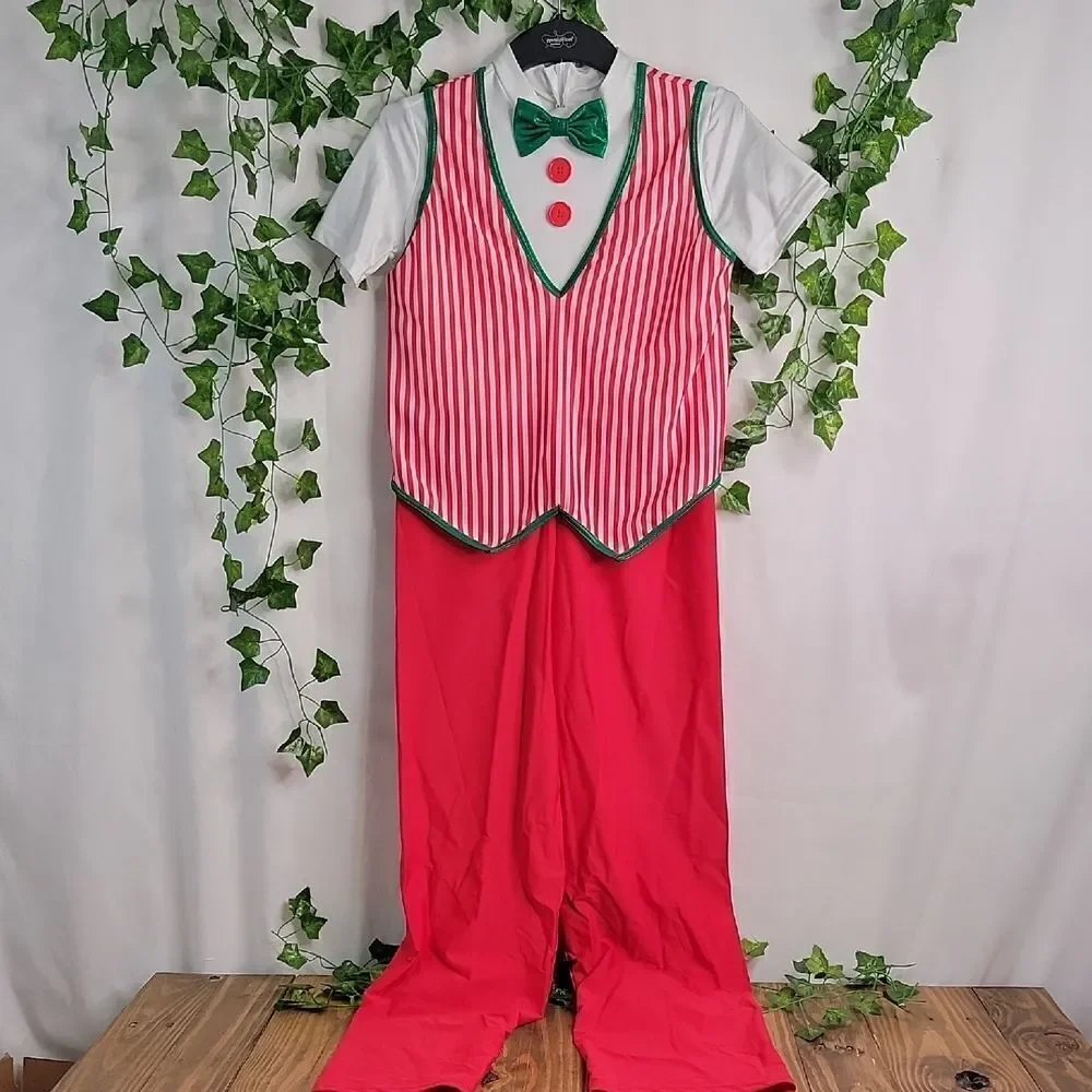 Revolution.  Red and White Costume. Jumpsuit. Size 10-12 Years. Like New
